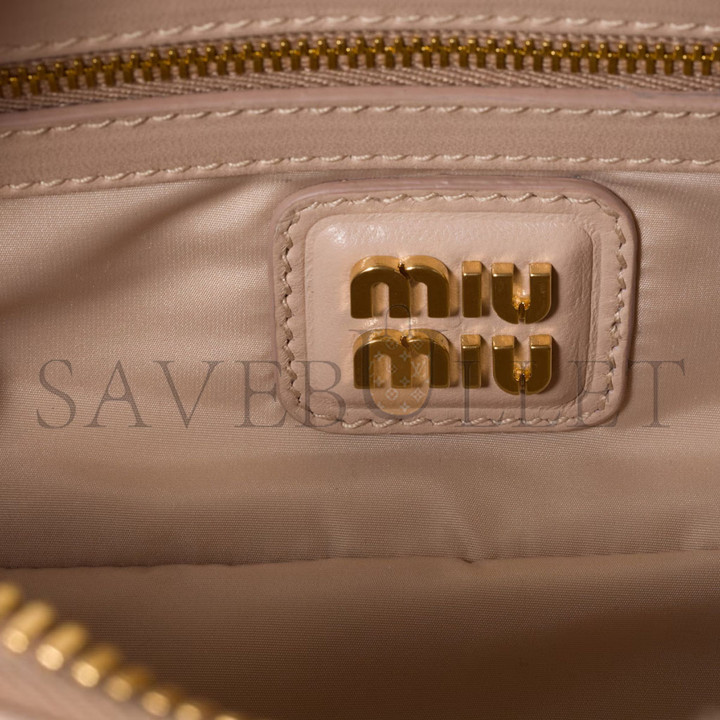 MIU MIU ARCADIE MATELASSÉ NAPPA LEATHER BAG 5BB142 (22*10.5*7.5cm)